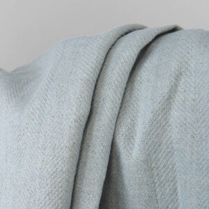 Vasket grønnlig grått linstoff 6 Grey green linen fabric, washed linen cotton