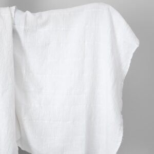linen cotton white waffle, washed.