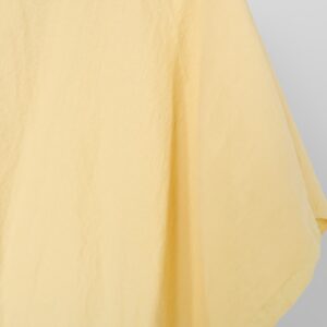Washed linen cotton fabric light yellow