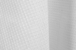 Optisk hvitt lin-bomull vaffelstoff