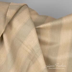 Lin-bomullsstoff i fiskebeinsmønster