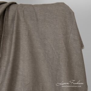 Brunt diamantmønstret lin-bomullsstoff 9 Brown diamond pattern linen cotton fabric.