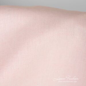 Rosy linen cotton fabric in melange