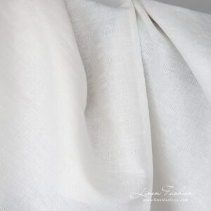 Linen cotton fabric with blue-red stripes close up view