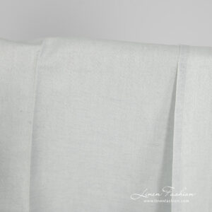 Linen cotton fabric blueish green twill weave product photo