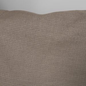 Linen cotton fabric light linen grey colour waffle close up detail