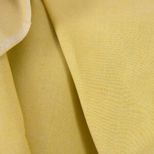 Lin-bomullsstoff grå gul tosidig