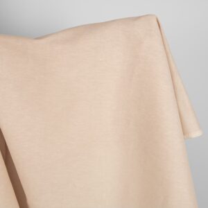 Linen cotton fabric light brown with pink undertone