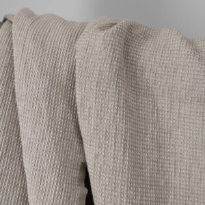 beige linen cotton waffle fabric, classic design.