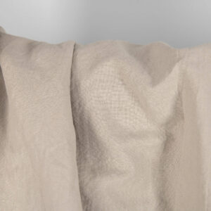 Heavy washed linen cotton fabric brownish grey colour detail