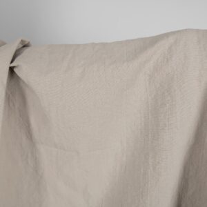 Heavy washed linen cotton fabric brownish grey colour product photo