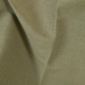 Lin-bomullsstoff grå-sand og grønn melange