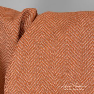 Linen cotton fabric in orange.