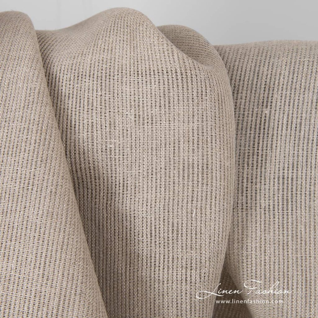 Naturfarget linstoff 2 Linen fabric natural flax.