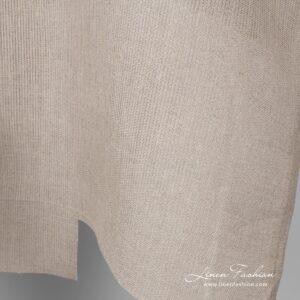 Naturfarget linstoff 11 100% linen fabric in natural flax colour.