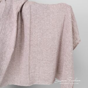Brown linen fabric