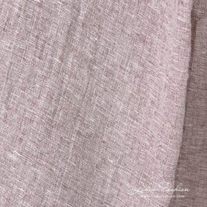 Brown linen fabric in melange