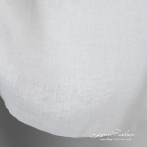 Lightweight linen fabric in optical white color
