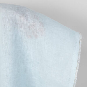 Linen fabric plain pale green, pure linen