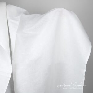 Off-white linen cotton fabric