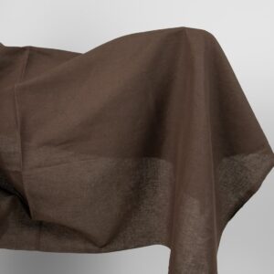dark brown linen cotton fabric