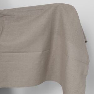 Lin-bomullsstoff naturfarget og beige melange 7 Linen cotton fabric natural and beige melange