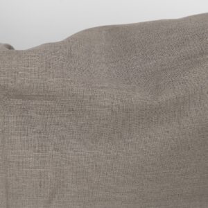 Lin-bomullsstoff naturfarget og beige melange 9 Linen cotton fabric natural and beige melange close up detail