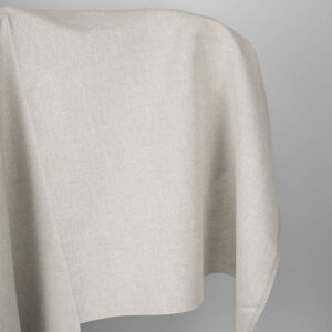 Plain linen / cotton fabric in light grey