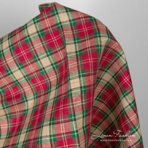 This fabric is firm, dense, of medium thickness.