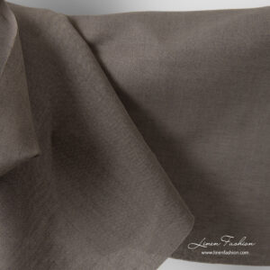 Grey linen cotton fabric
