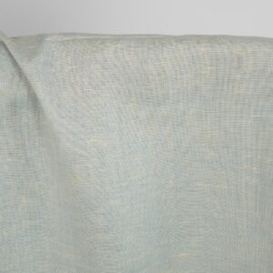 Lin-bomullsstoff lyseblå og kremfarget melange 10 Lin-bomullsstoff lyseblå og kremfarget melange