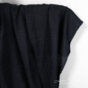 Dark blue linen fabric