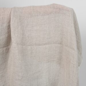 Vasket linstoff naturfarge transparent 10 Washed linen fabric natural colour transparent product photo