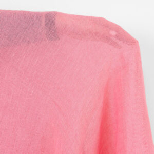 Linstoff tynt klar rosa, vasket