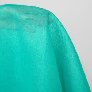 Linstoff tynt klar turkisgrønn