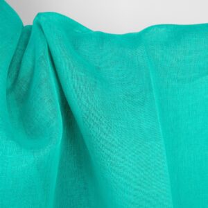 Linstoff tynt klar turkisgrønn