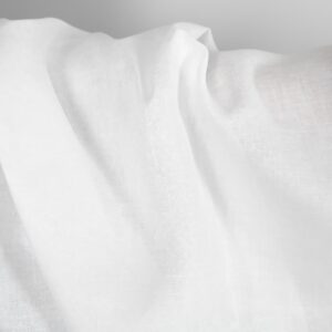 Patterned optical white linen fabric texture