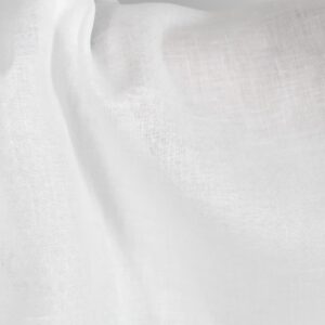 Patterned optical white linen fabric diamond pattern