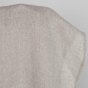Openwork patterned linen fabric in beige product photo
