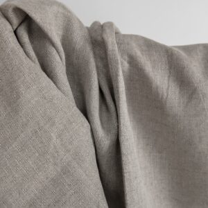 Naturlig linstoff i et åpent mønster 11 Natural linen fabric in an openwork pattern texture