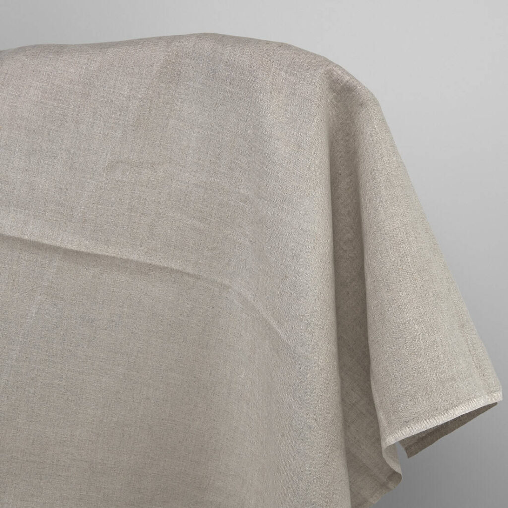 Natural linen fabric