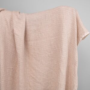 heavy washed linen light brown fabric