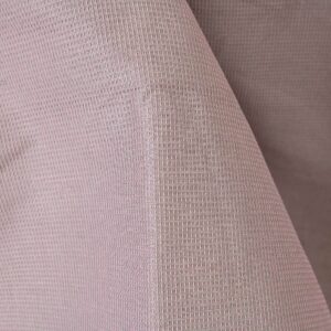 Lin bomull kraftig stoff lilla og grå vaffel