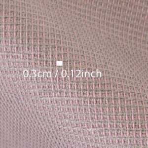 Lin bomull kraftig stoff lilla og grå vaffel