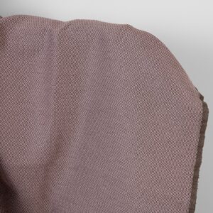 Lin bomull kraftig stoff lilla og brun sikksakk