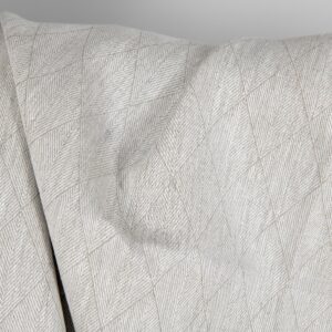 Beige dobbeltsidig linstoff i diamantmønster 12 Beige double-sided linen fabric in a diamond pattern product photo