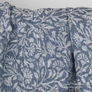 Lin bomull jacquard stoff vasket 6 Linen cotton jacquard fabric with ornaments
