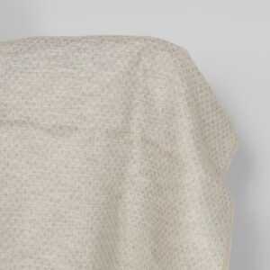 Linen cotton fabric grey beige diamonds double-layer, 150cm