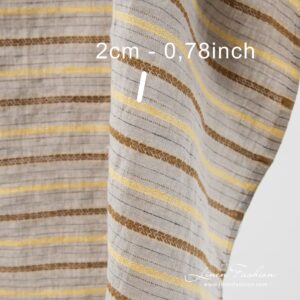 Linstoff i naturlig linfarge vasket 12 Washed linen fabric in natural flax colour.