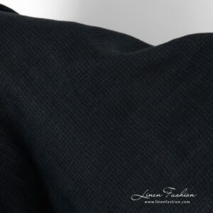 Dark blue linen fabric, perfect for clothes and home textile